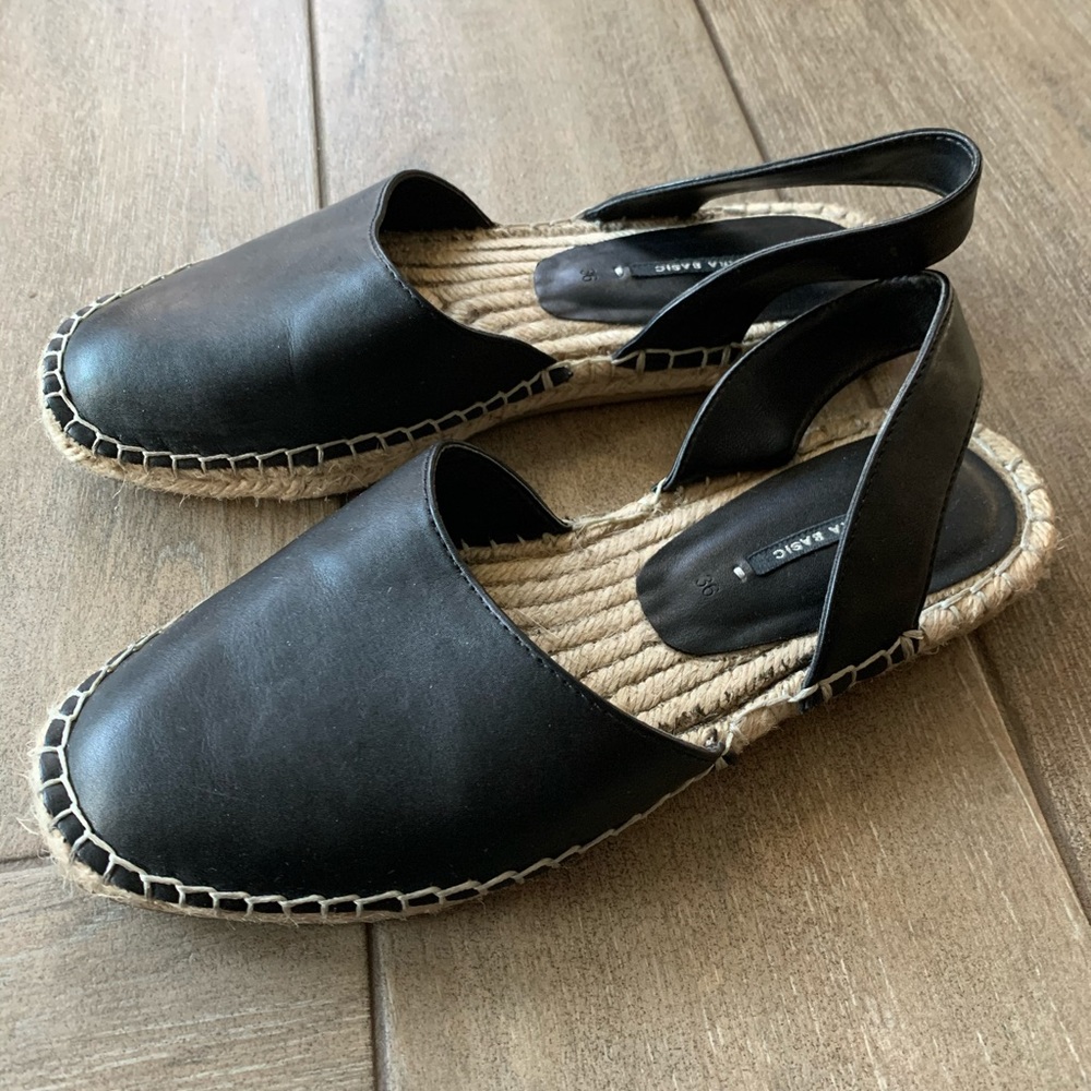 Zara black espadrilles